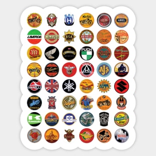 Vintage Motorcycles Sticker